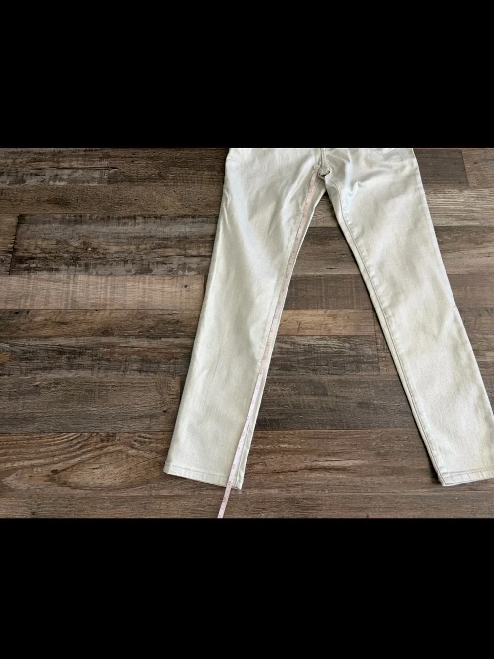 Polo Ralph Lauren The Tompkins Skinny Silver Coated Jeans – Girls Size 10 NWT